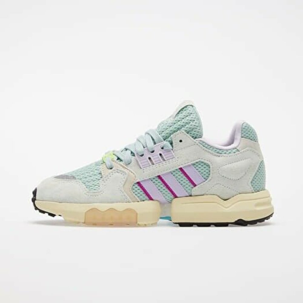 Adidas Originals ZX Torsion Mens Athletic Shoe White Green EF4378 NEW Size 7.5 - Picture 5 of 8